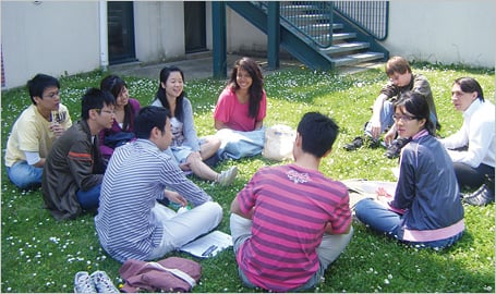 フランスの留学生の様子